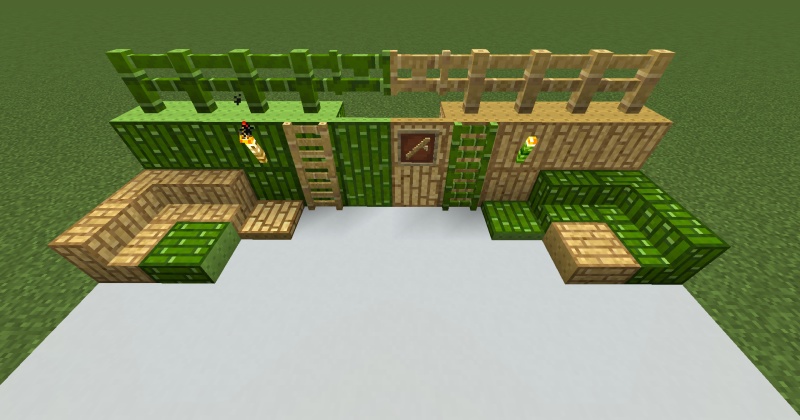 Sistem Blok Bambu (Bamboo Blocks) untuk Pembangunan Minecraft 1.20 APK