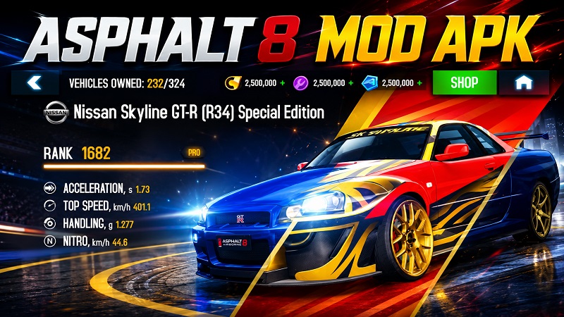 Asphalt 8 Mod APK