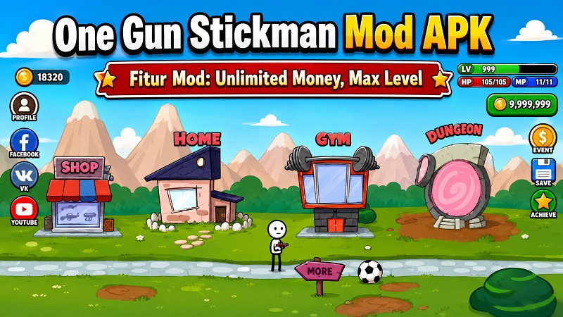 One Gun Stickman Mod APK