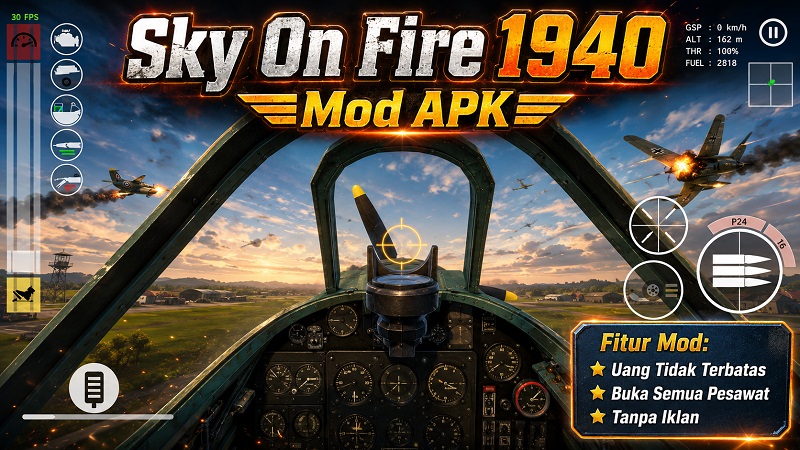 Sky On Fire 1940 Mod APK